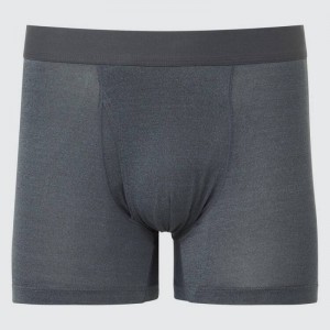 Men Uniqlo Airism Heather Boxers Underwear Grey | 1460406