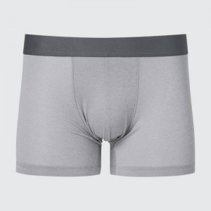 Men Uniqlo Airism Heather Low Rise Boxers Underwear Grey | 3619196