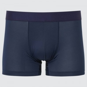 Men Uniqlo Airism Low Rise Boxers Underwear Navy | 167815