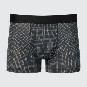 Men Uniqlo Airism Low Rise Printed Boxers Underwear Grey | 2929128