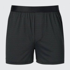 Men Uniqlo Airism Trunks Underwear Black | 1629507