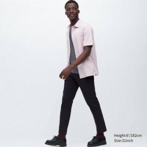 Men Uniqlo Airsense Ultra Light Cotton-like Pants Black | 4503407