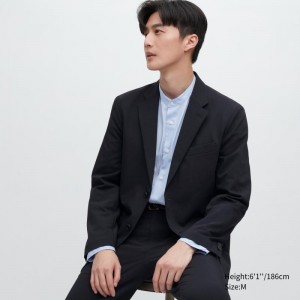 Men Uniqlo Airsense Wool Like Ultra Light Jackets Navy | 2747931