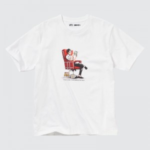 Men Uniqlo Attack On Titan Ut Short-sleeve Graphic The Captain Levi T Shirts White | 198167