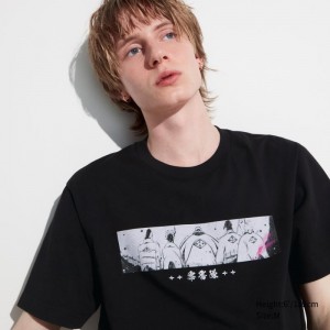 Men Uniqlo Bleach: Thousand-year Blood War Ut Short-sleeve Graphic T Shirts Black | 8355444