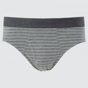 Men Uniqlo Briefs Underwear Grey | 8123125