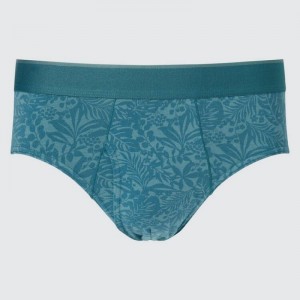 Men Uniqlo Briefs Underwear Turquoise | 294763
