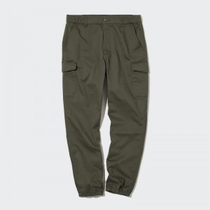 Men Uniqlo Cargo Jogger Pants Olive | 7340400