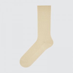 Men Uniqlo Colorful 50 Socks Beige | 2786860