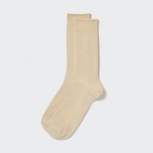 Men Uniqlo Colorful 50 Socks Beige | 3746732
