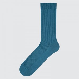 Men Uniqlo Colorful 50 Socks Blue | 7133478