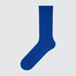 Men Uniqlo Colorful 50 Socks Blue | 82214