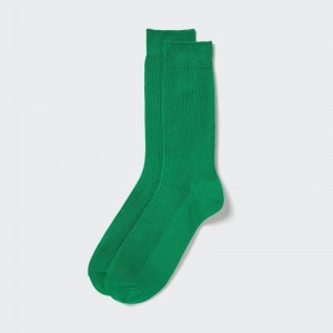 Men Uniqlo Colorful 50 Socks Green | 1399872