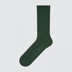 Men Uniqlo Colorful 50 Socks Green | 2940274