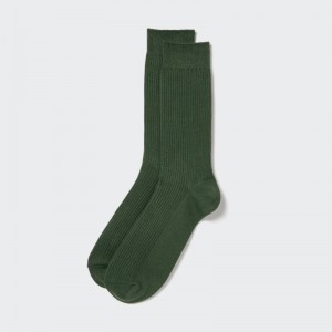 Men Uniqlo Colorful 50 Socks Green | 4334687