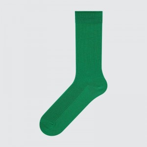 Men Uniqlo Colorful 50 Socks Green | 8030215