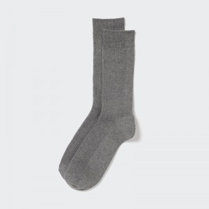 Men Uniqlo Colorful 50 Socks Grey | 2148915
