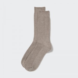 Men Uniqlo Colorful 50 Socks Grey | 2391319