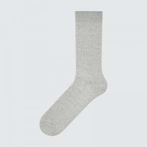 Men Uniqlo Colorful 50 Socks Grey | 8436732