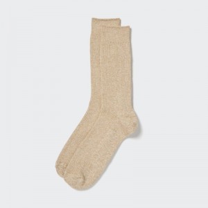 Men Uniqlo Colorful 50 Socks Khaki | 4444399