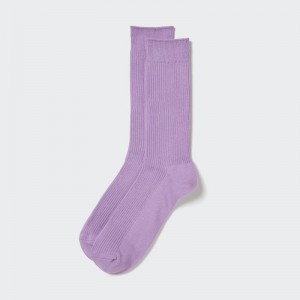 Men Uniqlo Colorful 50 Socks Purple | 1139286