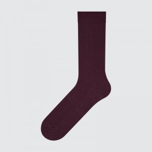 Men Uniqlo Colorful 50 Socks Red | 8305985