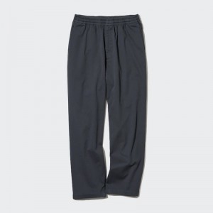 Men Uniqlo Cotton Relaxed Fit Ankle Length Pants Grey | 6684302