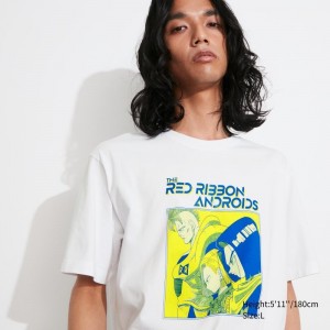 Men Uniqlo Dragon Ball Ut Short-sleeve Graphic T Shirts White | 3737925