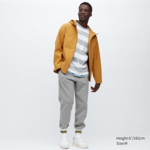Men Uniqlo Dry Stretch Jogger Pants Grey | 5270632