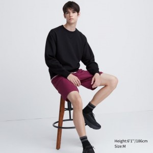 Men Uniqlo Elegant Sweatshirts Black | 2120997