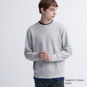 Men Uniqlo Elegant Sweatshirts Grey | 1585604