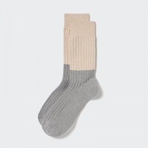 Men Uniqlo HEATTECH Socks Grey | 9535033