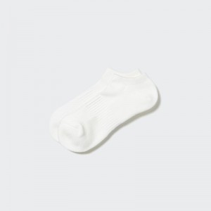 Men Uniqlo Heattech Pile Short Socks White | 1225875