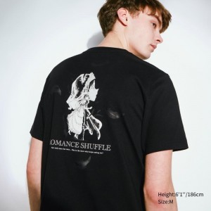 Men Uniqlo Introduction Of Detective Conan Case Closed Ut Short-sleeve Graphic T Shirts Black | 2161403