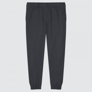 Men Uniqlo Joggers Pants Grey | 1882602