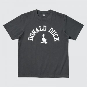Men Uniqlo Magic For All Favorites Ut Short-sleeve Graphic T Shirts Grey | 5078309