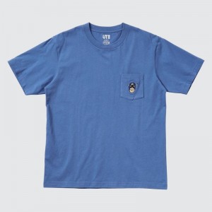 Men Uniqlo Magic For All Timeless Favorites Ut Short-sleeve Graphic T Shirts Blue | 6561836