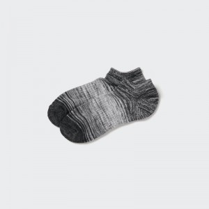 Men Uniqlo Melange Short Socks Grey | 1868599