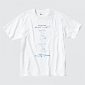 Men Uniqlo Peace For All Shinya Yamanaka Short-sleeve Graphic T Shirts White | 5184272