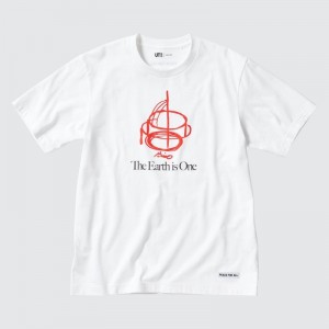Men Uniqlo Peace For All Ut Tadao Ando Short-sleeve Graphic T Shirts White | 8443907