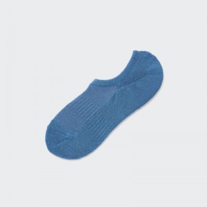 Men Uniqlo Pile Low Cut Socks Blue | 5258875