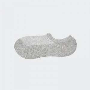Men Uniqlo Pile Low Cut Socks Grey | 8815380