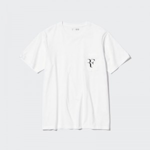 Men Uniqlo Rf Short-sleeve Graphic T Shirts White | 8031419