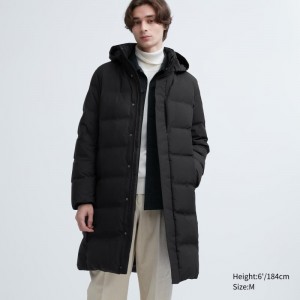 Men Uniqlo Seamless Down Coats Black | 1862930