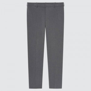 Men Uniqlo Smart Comfort Ankle Length Pants Grey | 5849016