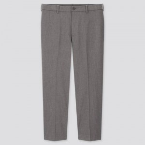 Men Uniqlo Smart Comfort Ankle Length Pants Grey | 8612163