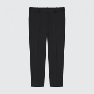 Men Uniqlo Smart Comfort Ankle Length Pants Black | 3910956