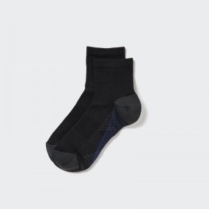 Men Uniqlo Sports Half Socks Black | 629918