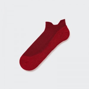 Men Uniqlo Sports Short Socks Red | 27815