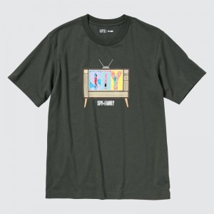 Men Uniqlo Spy X Family Ut Short-sleeve Graphic T Shirts Grey | 2658972